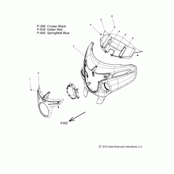 BODY, FAIRING ASM 1 - N14TCA ALL OPTIONS (49INDIANFAIRING141)