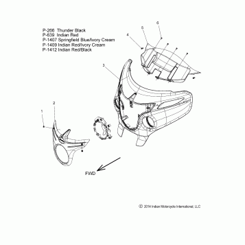 BODY, FAIRING ASM 1 - N15TCAAA/TRAAA ALL OPTIONS (49INDIANFAIRING15R1)