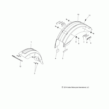BODY, FENDER, FRONT/REAR - N20MSA11/MSB11 ALL OPTIONS (49INDIANFENDER15SCOUT)