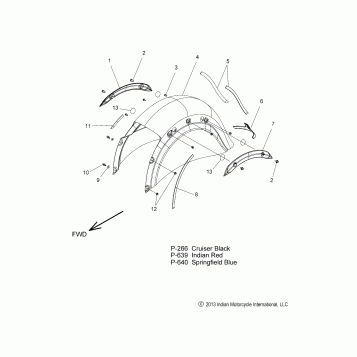 BODY, FENDER, REAR - N14CCC/CCV/TCA ALL OPTIONS (49INDIANFENDERRR14)