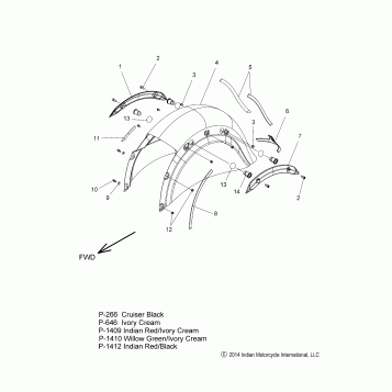 BODY, FENDER, REAR - N15CCC/CCV ALL OPTIONS (49INDIANFENDERRR15)
