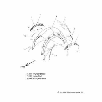 BODY, FENDER, REAR - N15TCAAA/TRAAA ALL OPTIONS (49INDIANFENDERRR15RDMST)