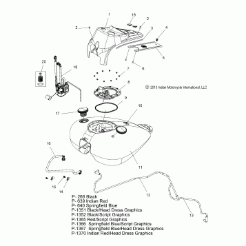 FUEL SYSTEM, FUEL TANK ASM. - N14CCC/CCV/TCA ALL OPTIONS (49INDIANFUELTANK14)