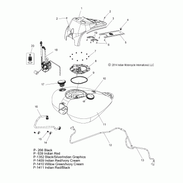 FUEL SYSTEM, FUEL TANK ASM. - N15CCC/CCV ALL OPTIONS (49INDIANFUELTANK15)