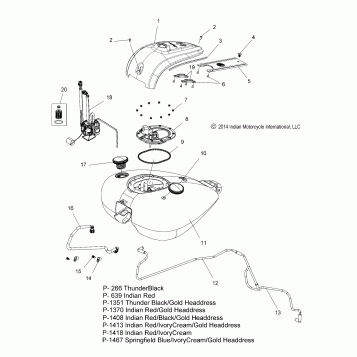 FUEL SYSTEM, FUEL TANK ASM. - N15TCAAA/TRAAA ALL OPTIONS (49INDIANFUELTANK15R)