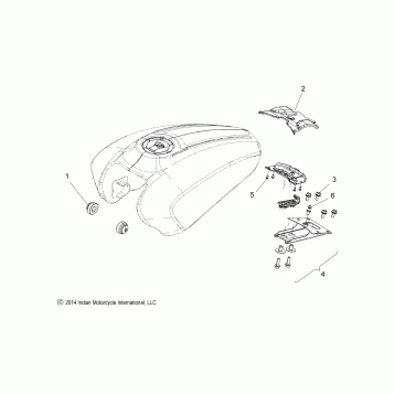 FUEL SYSTEM, FUEL TANK MOUNTING - N20MTA11/MTB11 ALL OPTIONS (49INDIANFUELTANK15SCOUT)