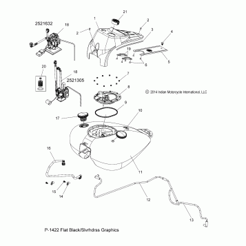 FUEL SYSTEM, FUEL TANK ASM. - N16CCDAA ALL OPTIONS (49INDIANFUELTANK16DH)