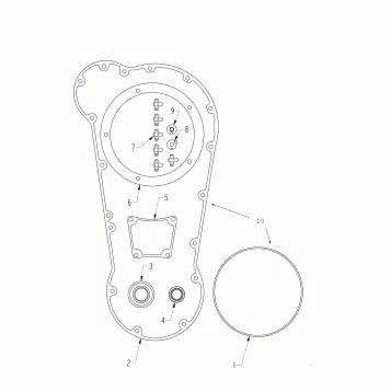 ENGINE, PRIMARY GASKET and SEAL KIT - N121C/V/D ALL OPTIONS (INDIANGASKETKITPR12CC)