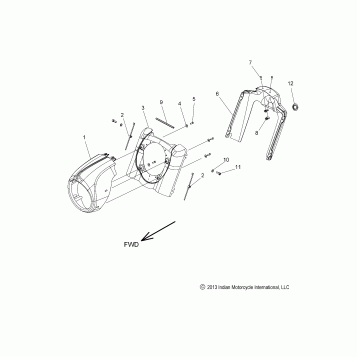 BODY, HEADLIGHT HOUSING - N18CCDAA ALL OPTIONS (49INDIANHEADHSNG16DH)