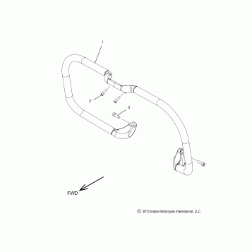 CHASSIS, HIGHWAY BAR, TUBE - N14CCC/CCV ALL OPTIONS (49INDIANHWAYBAR14)