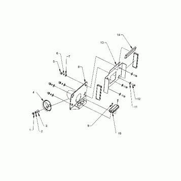 CHASSIS, LICENSE PLATE BRACKETS - N121C/V/D ALL OPTIONS (INDIANLICENSE12CC)