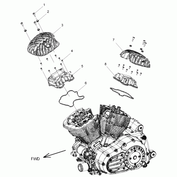 ENGINE, ROCKER COVERS - N15TCAAA/TRAAA ALL OPTIONS (49INDIANROCKERCVR14)