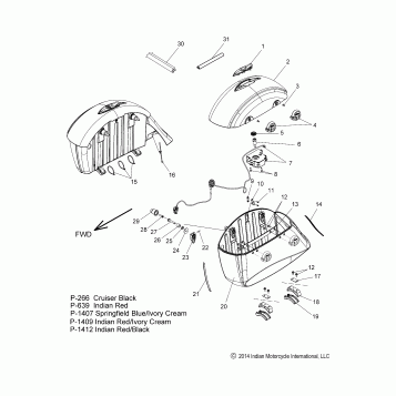 BODY, SADDLEBAG ASM. - N15TCAAA/TRAAA ALL OPTIONS (49INDIANSADDLEBAG15R)