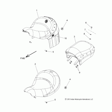 BODY, SEAT - N14CCC/CCV/TCA ALL OPTIONS (49INDIANSEAT14)