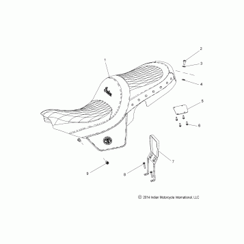 BODY, SEAT, ROADMASTER - N15TRAAA ALL OPTIONS (49INDIANSEAT15R)