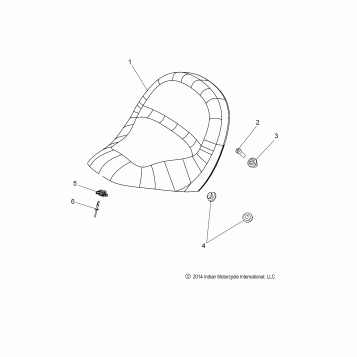 BODY, SEAT - N15MSA00AA/AB/AC/AE (49INDIANSEAT15SCOUT)
