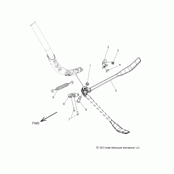 CHASSIS, SIDE STAND - N15TCAAA/TRAAA ALL OPTIONS (49INDIANSIDESTAND14)