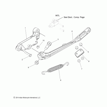 CHASSIS, SIDE STAND - N15MSA00AA/AB/AC/AE (49INDIANSIDESTAND15SCOUT)