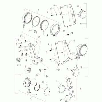 ELECTRICAL, FRONT TURN SIGNALS and PASSING LAMPS - N121C/V/D ALL OPTIONS (INDIANSIGNAL12CC)