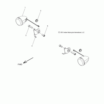 ELECTRICAL, TURN SIGNALS, FRONT - N20TEDAA ALL OPTIONS (49INDIANSIGNAL16DH)