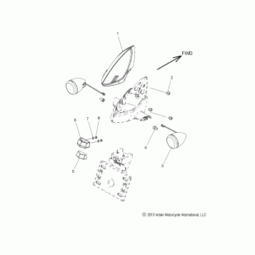 ELECTRICAL, TURN SIGNAL, REAR and TAILLIGHT - N15TCAAA/TRAAA ALL OPTIONS (49INDIANSIGNALRR14)