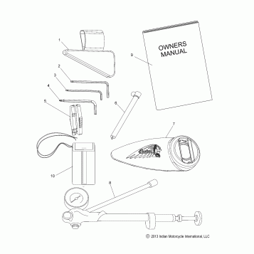 TOOLS, TOOL KIT - N15TCAAA/TRAAA ALL OPTIONS (49INDIANTOOL14)