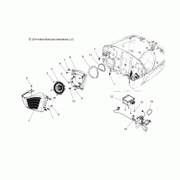 BODY, TRUNK, AUDIO SYSTEM - N15TRAAA ALL OPTIONS (49INDIANTRUNKAUDIO15R)