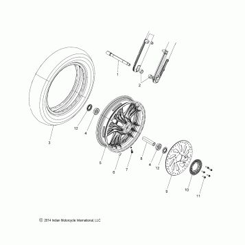 WHEEL, FRONT - N22MSA11/MSB11 ALL OPTIONS (200020)