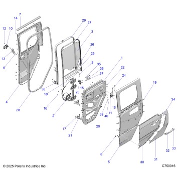 BODY, DOOR ASSEMBLY, REAR