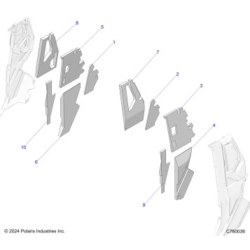 BODY, PILLAR FOAM AND LINERS