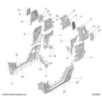 BODY, LOWER ROCKERS, REAR FENDERS, PILLARS