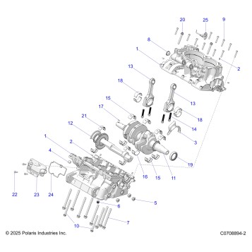 ENGINE, CRANKCASE AND CRANKSHAFT