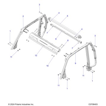 CHASSIS, ROLLOVER PROTECTION 2P