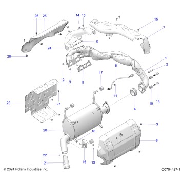 ENGINE, EXHAUST SYSTEM