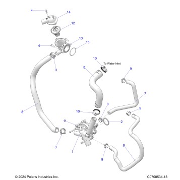 ENGINE, WATERPUMP AND BYPASS