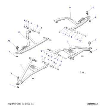 SUSPENSION, FRONT CONTROL ARMS