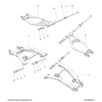 SUSPENSION, REAR CONTROL ARMS