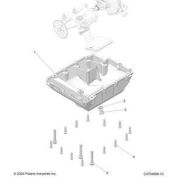 ENGINE, OIL PUMP COVER