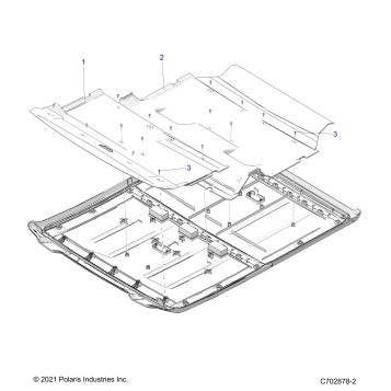 BODY, ROOF LINERS , 5P - G24G5K99A/99B (C702878-2)