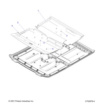 BODY, ROOF LINERS - G24GVK99A/99B (C702878-2)