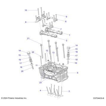 ENGINE, CYLINDER HEAD AND VALVES