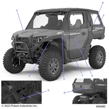 BODY, DECALS, GRAPHICS - G24GVW99AN/BN (900480)