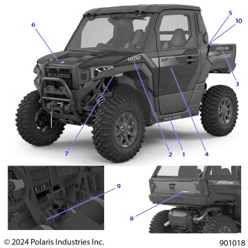 BODY, DECALS, GRAPHICS - G25G2W99AP/BP