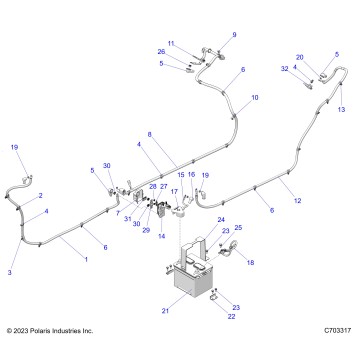 ELECTRICAL, BATTERY/CABLES - G24G5W99A/99B (C703317)