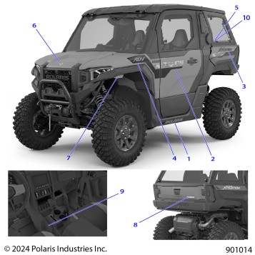 BODY, DECALS, GRAPHICS - G25GVW99AB/BB