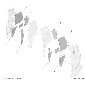 BODY, PILLAR FOAM AND LINERS