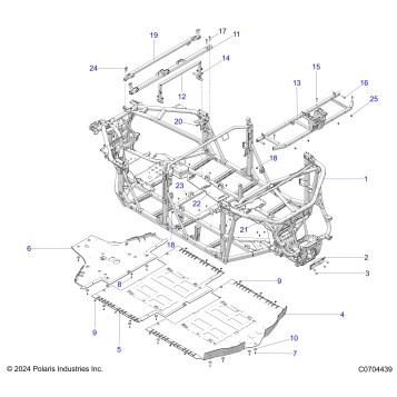 CHASSIS, MAIN FRAME AND SKID PLATES