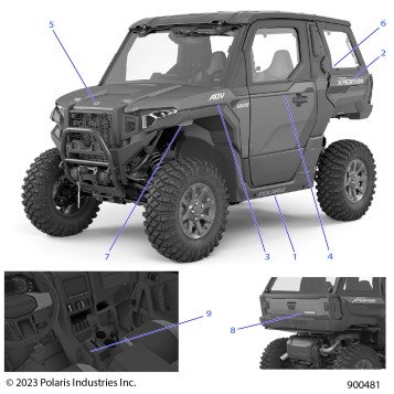 BODY, DECALS, GRAPHICS - G24GVW99AF/BF (900481)