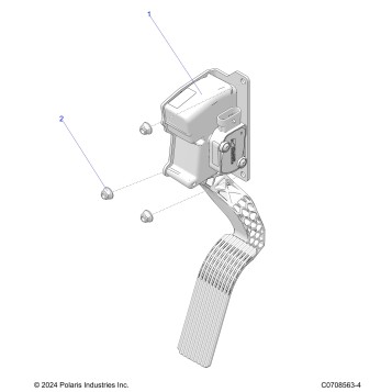 ENGINE, THROTTLE PEDAL