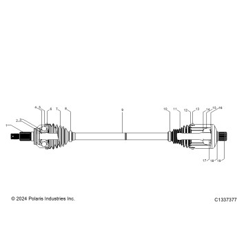 DRIVE TRAIN, FRONT HALF SHAFT